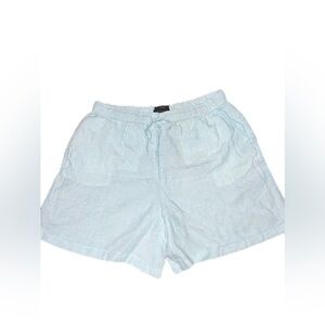 SOLD • Tahari 100% Linen Women Blue Shorts Size XL